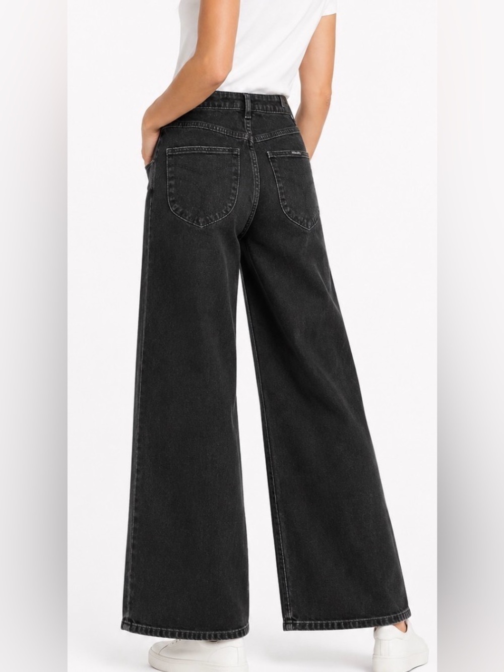 ROLLA'S Jeans Eastcoast Flare High-Rise Wide Leg Blue Revolve Crop G’Day Mate